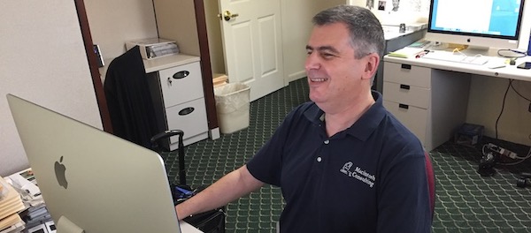 Mike at work